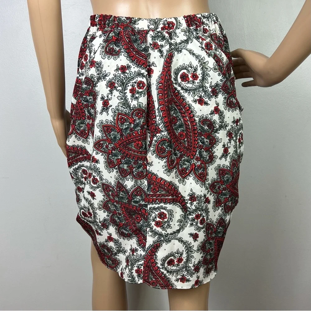 NEW ISABEL MARANT PAISLEY PRINT MINI SKIRT - Picture 8 of 10